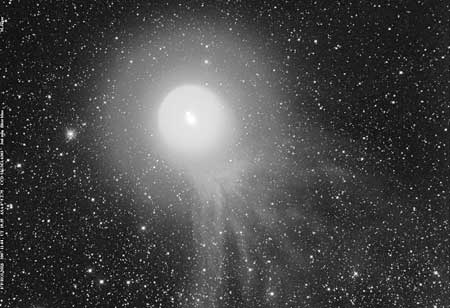Фото котметы, полученное Michael Jager на 8" телескопе в Австрии