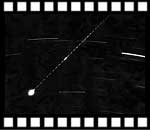 Фотография метеора, полученная с помощью метеорного патруля 