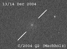Комета C/2004 Q2 (Machholz). Снимок получен на наблюдательной станции в Крыжановке